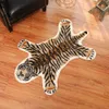 tigre impresso tigre vaca leopardo tigre impresso cowhide faux couro de pele nonslip tapete antiderrapante 94x100cm animal impressão tapete 210301