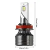 H8 H11 LED lâmpada lâmpada kit nevoeiro luz lâmpada de carro 12-24V 6000-6500K IP67
