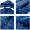 chaifenko 겨울 따뜻한 방수 재킷 남자 가을 두꺼운 후 두건이 많은면 파파스 남성 패션 캐주얼 슬림 재킷 코트 남성 210914