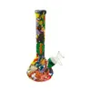 DHL Printing Silicone Bong water Pipe silicone bongs pipe Camouflage colorful With Silicone water smoking pipes Unbreakable Oil Rig