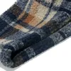 Ny vinter Panama British Style Outdoor Lamb Warm Thinken Fluffy Green Tartan Plaid Bucket Kepsar Scarf Set för män Kvinnor