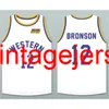 Action Bronson 12 baskettröja Anfernee Hardaway Butch McRae 22 Western Blue Chips Retro Men Stitched Custom Name Jerseys
