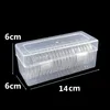 22pcs / Set Coin Storage Storage contenitore Display Capsule Porta Capsule Round Anello Applicato Clear Plastica Casi Collezione Regali LX3327