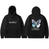 2021 män hip hop sweatshirt hoodie färg fjäril streetwear hajuku pullover hoodie fleece vinter höst svart hoodie y0804