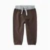 Mudkingdom Pantaloni autunnali per bambini Jogger con coulisse Pantaloni casual invernali per bambine e ragazze 210615