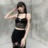 Traf Crop Tops For Girls Corset Camis Lace Bralette Y2k Women Gothic Clothing Vintage Aesthetic Sexy Chest Binder Bra 22516X 210712