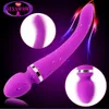 10 prędkości Mocne podwójna głowa duże wibratory dla kobiet Magic Wand Body Massager Seksowne zabawki dla kobiety łechtaczki Anal Anal Produkt