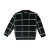 IEFB/vêtements pour hommes pull à carreaux automne witner pull ample de style coréen hauts tricotés all-mtch cintage 9Y3248 211014