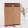 A4 Document File Bag Kraft Paper Folder Pouch Bag-File Organizer Holder Envelope Office School Supplies Thread Buckle Color Printing SN4341