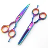 Professionell 5,5 tum Japan 6CR Hair Scissors Makeup Cut Cutting Scissor Makas Barber Thinning Shears Frisör Saxar1