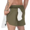 Running Shorts Men Fitness Quick Dry Mesh GYM Mens Workout Clothing Summer Athletic Training Sport Short Pants6938670