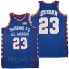 Nikivip Movie All America McDonalds Jersey 23 män basketlag färg blå vit borta andas för sportfans ren bomullsskjorta universitet bra