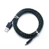 Nylon gevlochten Micro USB-kabels 1M / 2M / 3M Data Sync Type C Oplader Kabel voor Samsung HTC LG Huawei Xiaomi Android-telefoon