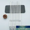 10 pcs espetos para churrasco reutilizável grade de aço inoxidável shish kebab churrasco camping plana garfos gadgets ferramentas de acessórios de cozinha