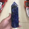 Decoratieve objecten Figurines Natural Blue Stone Pillar Crystal Stick Point Mace Healing Reiki Decoratie