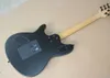 Factory Wholesale Matte Black Electric Guitar with Floyd Rose,Rosewood Fretboard,Block Pearled Inlay