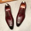 Oryginalna skórzana sukienka buty chaussure homme spiczasty palec z wytłoczonym Oxford Shoes aligator drukowanie formalne buty mężczyźni G20