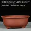 مصنع جولة unglaze bonsai planter potters pots for flower ceramic decorative house ourdive garden clay mini y200709