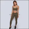 Oefening Fitness Wear Athletic Outdoor Apparel Sport Outdoor Yoga Outfits Back Frenum Set Vrouwen Solid Color Tummy Control Tank Tops High