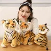 Simulation Weißer Tiger Kuscheltiere Plüschtiere Baby Stofftier Tiger Baby Puppe Kissen Für Kinder Weihnachtsgeschenk Wohnkultur