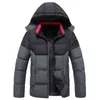 Hiver d'hommes épaissir la veste chauffée à capuche à capuche à capuche mode extérieur usure Puffer patchwork veste coton rembourré manteau d'extérieur G1115