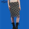 90s Vintage Daisy Mesh Midi Jupe Femmes Taille Haute Sexy Maigre Crayon Jupes Harajuku Mode Filles Floral Jupe Chic Streetwear 210310