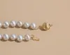 Szybkie drobne perły biżuteria szara słodka woda naturalna 78 mm Naszyjnik Perły Kobieta moda Naszyjnik C1794111