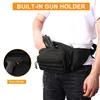 Midjepåsar Taktisk väska pistolhölster Militär Fanny Pack Sling Axel Outdoor Chest Assult Dolda Carry259o