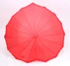 Red Heart Shape Umbrella Romantic Parasol Long-handled Umbrellas for Wedding Photo Props-Umbrella Valentine Day gift sea ship RRB13453