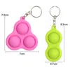 Fidget jouet kelechains anneaux bébé sensoriel simple fossette toys cadeau adulte enfant drôle pop it stress relever push bubble gourd key cha1500601