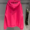 21FW Avrupa ABD Sonbahar Kış Hood Logo Baskı Hoodie Rahat Yüksek Kaliteli Erkek Kadın Streetwear Kapşonlu Sweatshirt