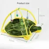 52x35cm Cat Play Mat Tent Activity Center With Hang Leksaker Bollar Möss Utomhus Husdjur Bed För 210722