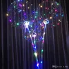 New Kid toys Luminous LED Balloons With Stick Giant Bright Balloon Lighted Up Balloon Kids Toy Birthday Party Wedding Decorations