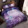 Böhmen Mandala Flower Dream BedsPread Quilt Queen King size-sängkläder Set Polyester Duvet Skydd Sängkläder 150x200 Hemduve