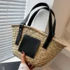 Evening Bags Weave Large Tote Bag 2021 Summer Quality Straw Women's Designer Handbag High Capacity Beach Travel Basket