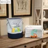 Picnic Basket Stand Laundry Toy Storage Box Super Large Bag Cotton Washing Dirty Clothes Big Organizer Bin Handle 210609