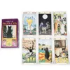 Geneic 78 cartes Deck Tarot des chats païens jeu de société de fête en famille anglais complet Oracle astrologie Divination carte du destin