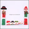 Decorações festivas festas fontes casa jardim Natal porta frigorífico porta frigorífico botão de microondas forno boneco de neve cozinha aparelho lidar com ers