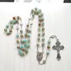 Italien Hot Sale Retro Rosary Katolska smycken Virgin Jesus Christian Religion Män och kvinnor Halsband9652510