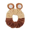 Haaraccessoires 10 stks/Lot Animal Ears Velvet Scrunchie Girls Touw vrouwen cartoon elastische bands kerstbanden