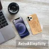 UI 2023 Populära lyxiga tomma trätelefonfodral Högkvalitativ sublimering Custom Logo Cover Creative Design Laser Case för iPhone XS XR 11 Pro 12 Promax 13