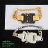 Alyx Metal Buckle Bracelets High Quality Hiphop 1017 Alyx 9sm Bracelets Original Tag with Box Q0809