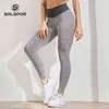 SALSPOR Sexy Bubble Butt Leggings Sport Donna Push Up Fitness Anti-Celulite Vita alta Sport Leggins senza soluzione di continuità 211221