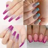 8ml New temperature change nail polish Barbie glue glitter sequin color change phototherapy three-color temperature change glue 06