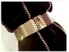 ベルトエラスティックスパンコール女性ガードルゴールドシルブメタルベルト高品質ファッションデザイナー女性パーソナリティ魚島ストラップ