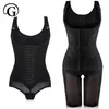 Gebed plus size bodysuits vrouwen magneet corset ver infared full body shaper afslanken taille trimmer shapewear bh lifter kant 210708