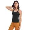 L-129 Sleeveless yoga Vest T-Shirt Solid Colors Women Fashion Outdoor Yoga Tanks Sports Running Gym Tops Clothes