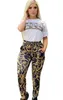 Womens 2pcs Tracksuits Designer printed sport suits short-sleeve shirts and pants two piece sets outfits suit tracksuit Outfit Clothes Size S-2XL