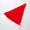 1200 stks Kerst Santa Claus Hats Merryxmas Caps Cap Party Hat voor Santa-Claus Kostuum Kerstcoratie Kinderen of Hoofdomtrek Size 56-58 CM Fedex / DHL