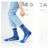 Men's Socks 1PC Spring And Autumn Women's Leisure Fashion Four Seasons Cotton Big Flower Series Couple